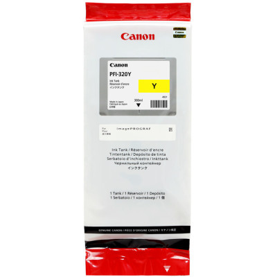 Originálny atrament Canon PFI-320Y (2893C001), žltý, 300 ml