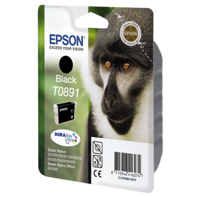 Originálny atrament Epson T0891 (C13T08914011), čierny, 5,8 ml