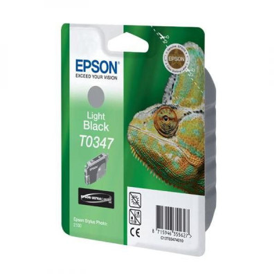 Originálny atrament Epson T0347 (C13T034740), svetlo čierny, 440 strán (17 ml)