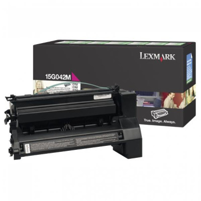 Originálny toner Lexmark 15G042M, purpurový, 15000 strán