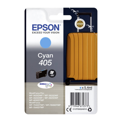 Originálny atrament Epson T05G2 (C13T05G24010, 405), azúrový, 5,4 ml