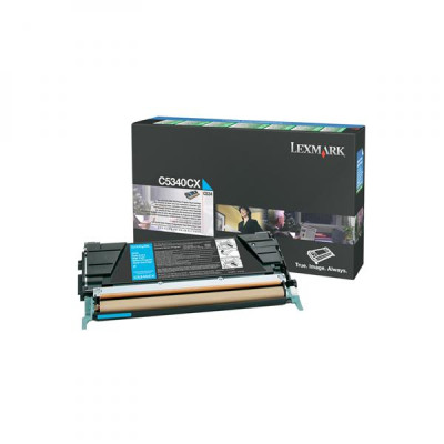 Originálny toner Lexmark C5340CX, azúrový, 7000 strán