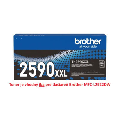 Brother TN-2590XXL, originálny toner, čierny