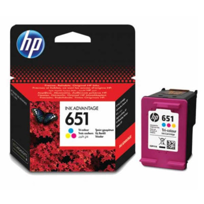 Originálny atrament HP C2P11AE (651), farebný, 300 strán